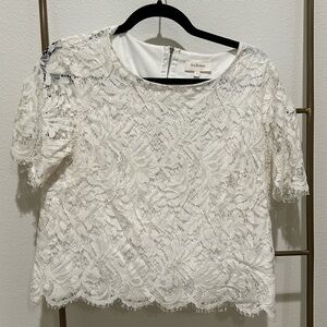 Lace Short Sleeve Top